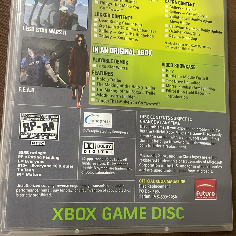 FEAR (XBOX 360 & XBOX) - OCTOBER 2006 - DISC #62 - Picture 6 of 10